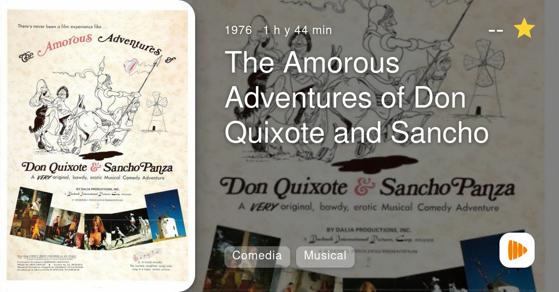 The Amorous Adventures Of Don Quixote And Sancho Panza Playmax