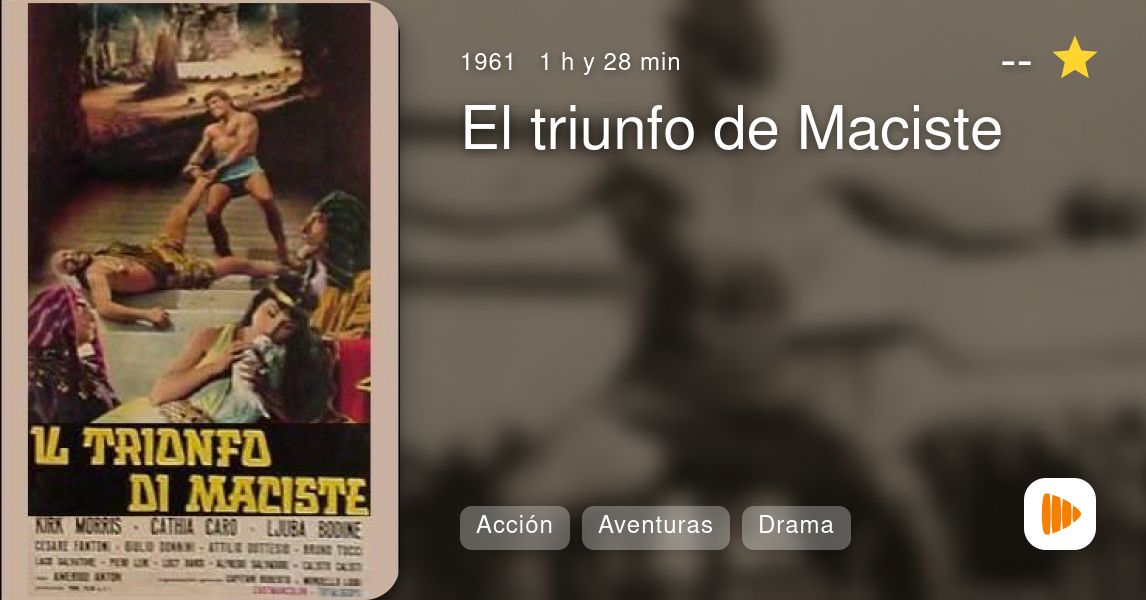 El Triunfo De Maciste Playmax