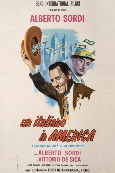 Caratula, cartel, poster o portada de Un italiano en América