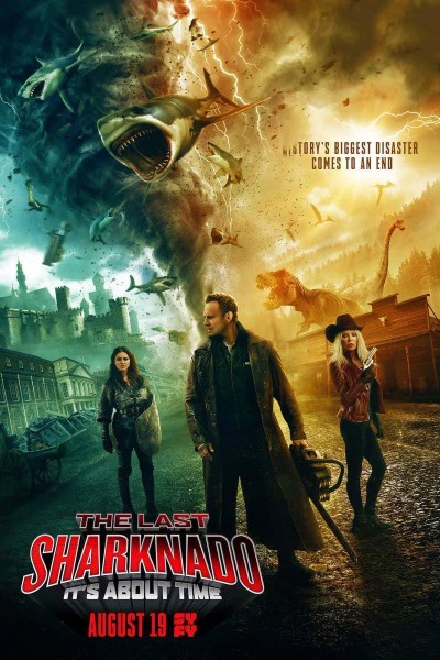 Caratula, cartel, poster o portada de El último Sharknado: Ya era hora