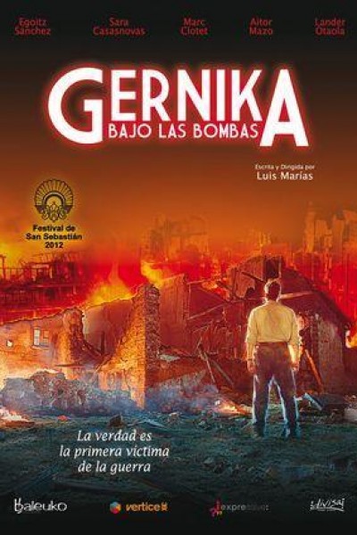 Cubierta de Gernika bajo las bombas