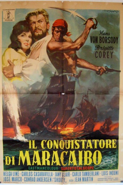 Caratula, cartel, poster o portada de Los corsarios del Caribe