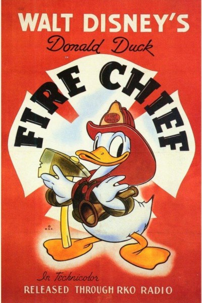 Caratula, cartel, poster o portada de El pato Donald: Jefe de bomberos