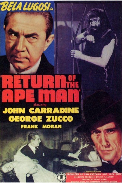 Caratula, cartel, poster o portada de Return of the Ape Man