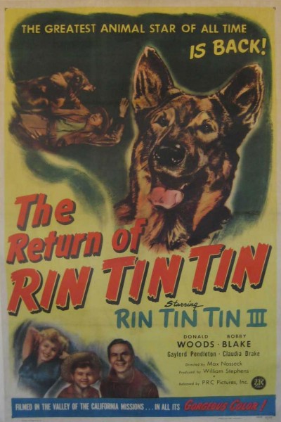 Caratula, cartel, poster o portada de El retorno de Rin Tin Tin