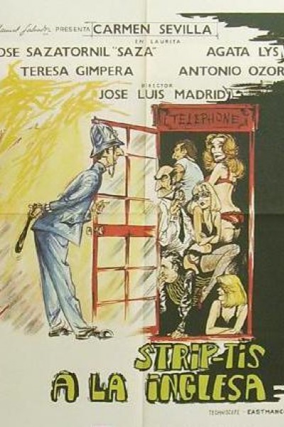 Caratula, cartel, poster o portada de Striptease a la inglesa
