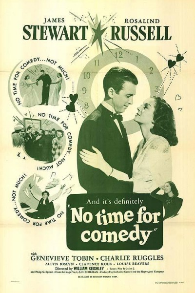 Caratula, cartel, poster o portada de No Time for Comedy