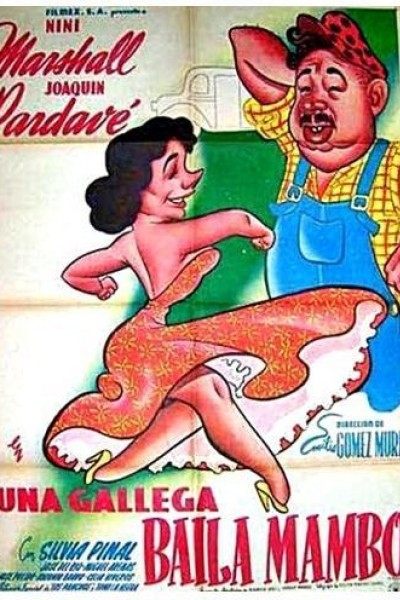 Caratula, cartel, poster o portada de Una gallega baila mambo