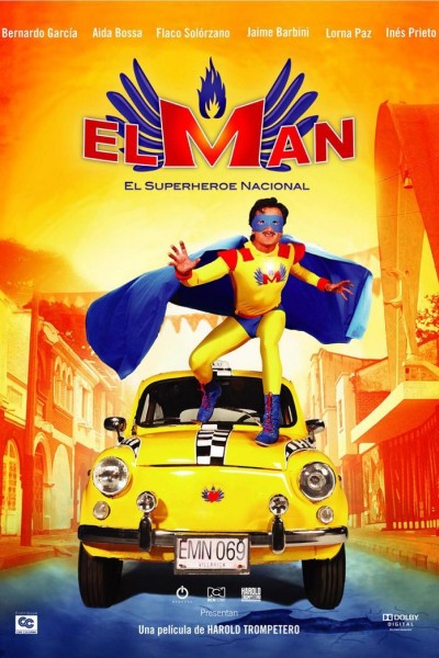 Caratula, cartel, poster o portada de El man, el superhéroe nacional