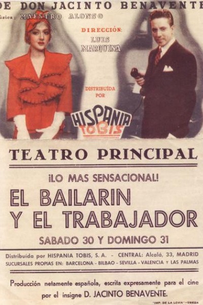 Caratula, cartel, poster o portada de El bailarín y el trabajador