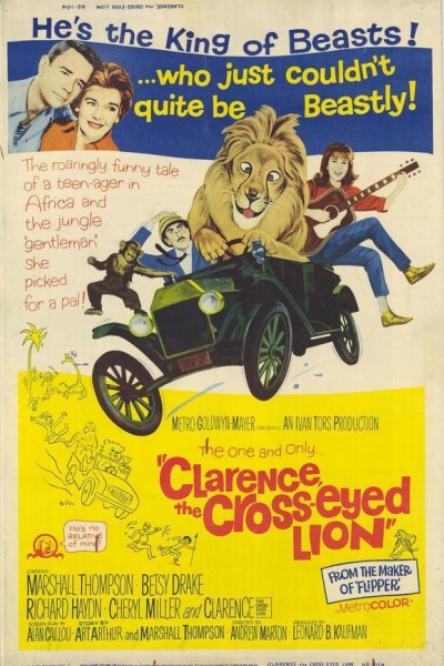 Caratula, cartel, poster o portada de Daktari Clarence, el león bizco