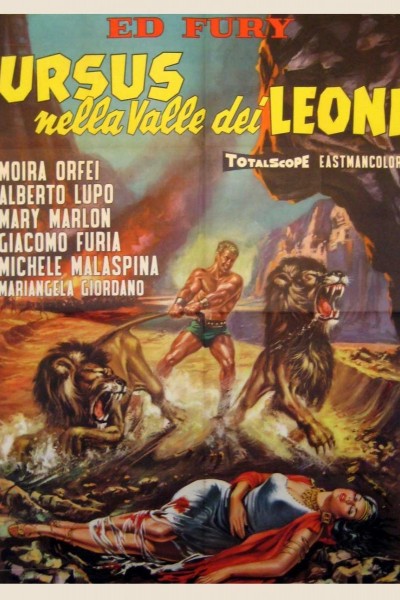 Caratula, cartel, poster o portada de Ursus en el valle de los leones