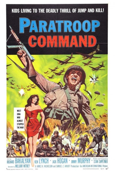 Caratula, cartel, poster o portada de Comando paracaidista