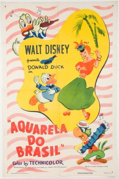 Cubierta de Pato Donald: Acuarela de Brasil