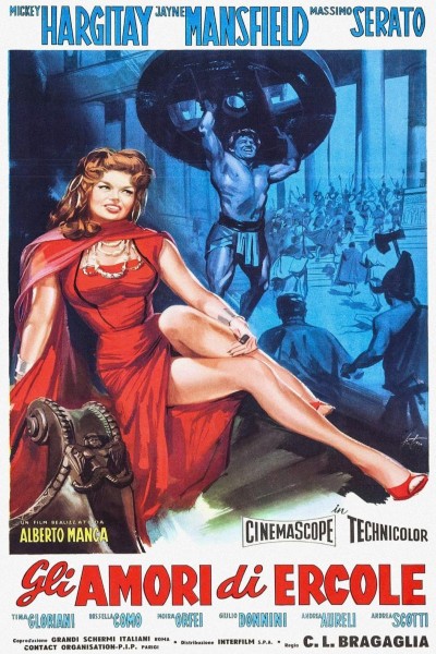 Caratula, cartel, poster o portada de Los amores de Hércules