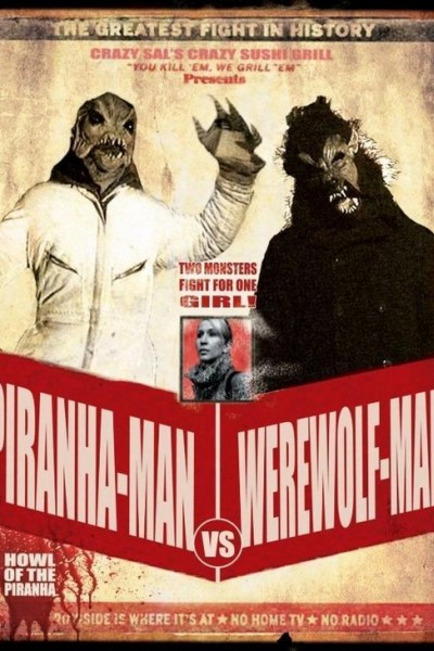 Cubierta de Piranha-Man versus Werewolf-Man: Howl of the Piranha