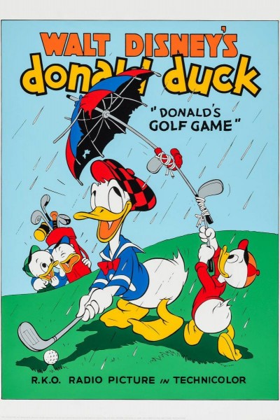 Caratula, cartel, poster o portada de El pato Donald: La partida de golf de Donald