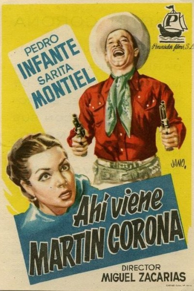 Caratula, cartel, poster o portada de Ahí viene Martín Corona