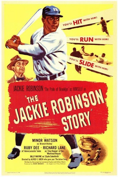 Caratula, cartel, poster o portada de La historia de Jackie Robinson