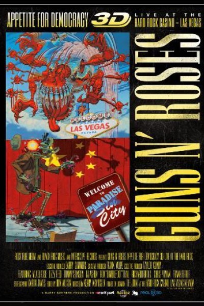 Caratula, cartel, poster o portada de Guns N\' Roses: Appetite for Democracy 3D Live at Hard Rock Las Vegas