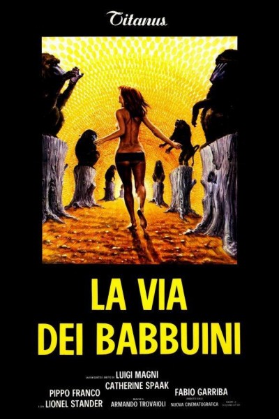 Caratula, cartel, poster o portada de La via dei babbuini