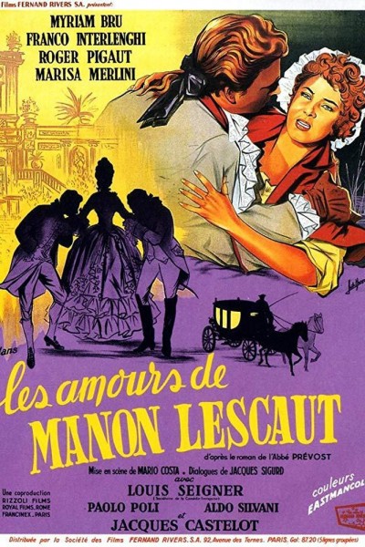 Cubierta de Gli amori di Manon Lescaut