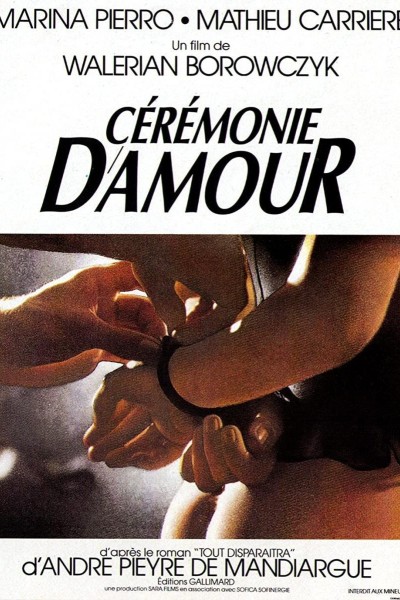 Caratula, cartel, poster o portada de Cérémonie d\'amour