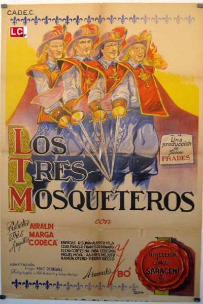 Caratula, cartel, poster o portada de Los tres mosqueteros