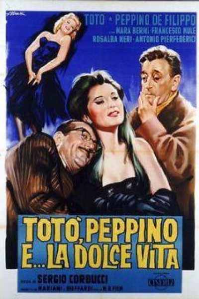 Caratula, cartel, poster o portada de Totò, Peppino e la dolce vita