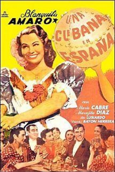 Caratula, cartel, poster o portada de Una cubana en España