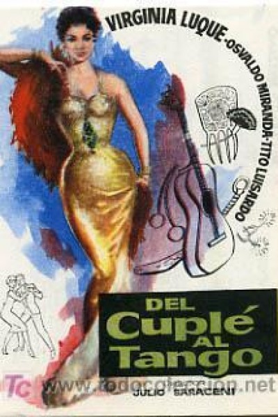 Caratula, cartel, poster o portada de Del cuplé al tango