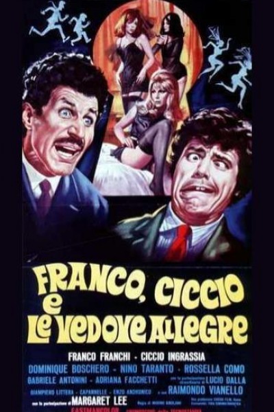 Caratula, cartel, poster o portada de Franco, Ciccio e le vedove allegre