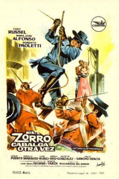 Caratula, cartel, poster o portada de El Zorro cabalga otra vez