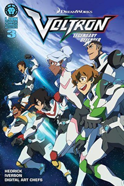 Cubierta de Voltron Legendary Defender Motion Comic