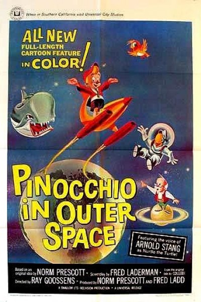 Caratula, cartel, poster o portada de Pinocho y la ballena del espacio