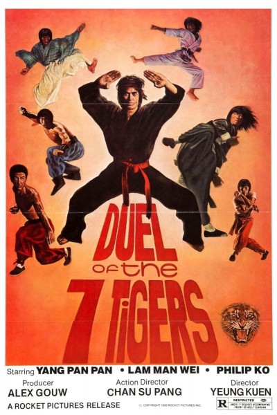 Cubierta de La furia de los siete tigres