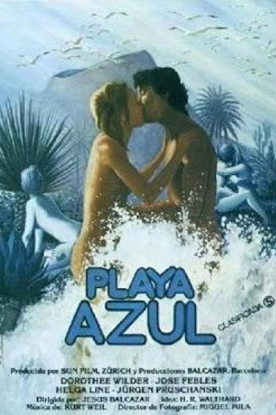 Cubierta de Playa azul