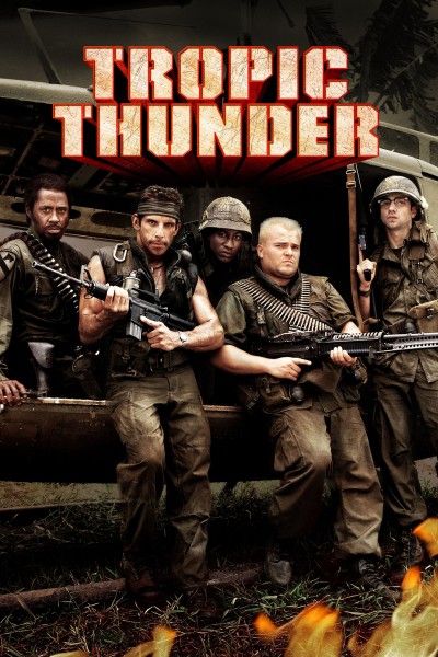 Caratula, cartel, poster o portada de Tropic Thunder, ¡una guerra muy perra!
