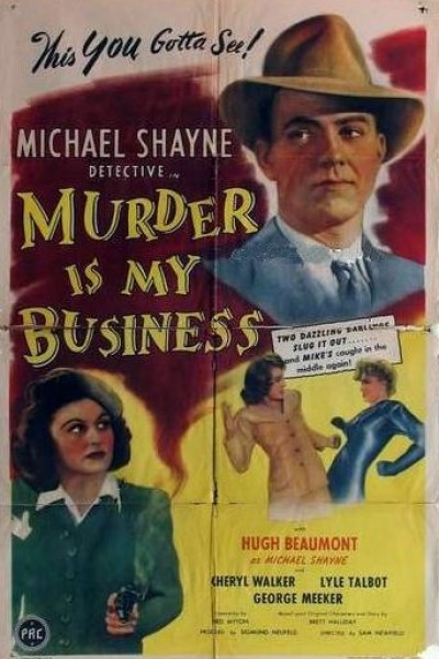 Caratula, cartel, poster o portada de Murder Is My Business