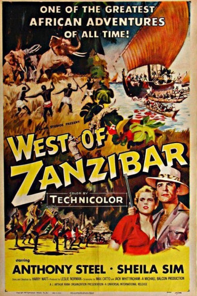 Caratula, cartel, poster o portada de Al oeste de Zanzíbar