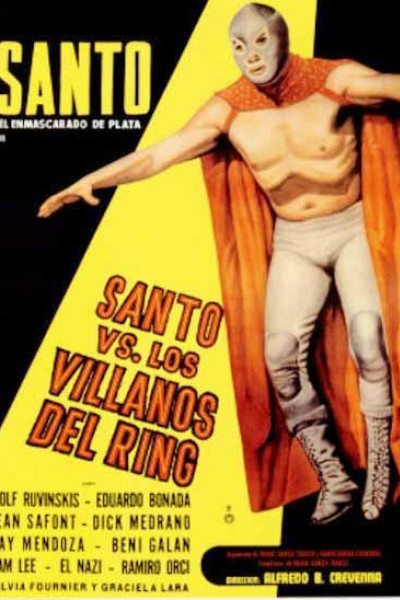 Caratula, cartel, poster o portada de Santo el enmascarado de plata vs. los villanos del ring
