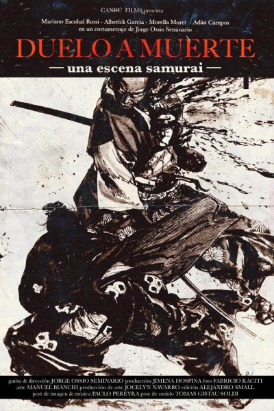 Cubierta de Duelo a muerte: Una escena samurai