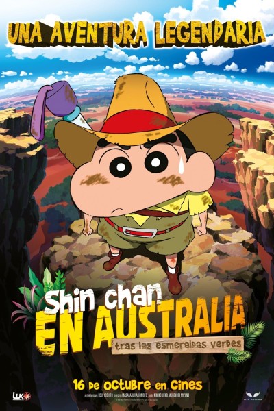 Caratula, cartel, poster o portada de Shin Chan en Australia. Tras las esmeraldas verdes
