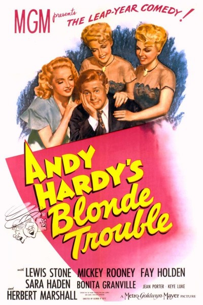 Caratula, cartel, poster o portada de Andy Hardy\'s Blonde Trouble