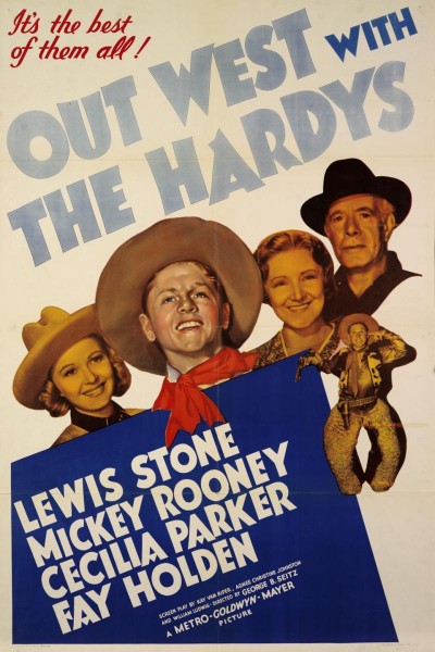 Caratula, cartel, poster o portada de Out West with the Hardys