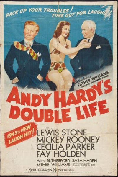 Caratula, cartel, poster o portada de Andy Hardy\'s Double Life