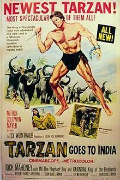 Caratula, cartel, poster o portada de Tarzán en la India