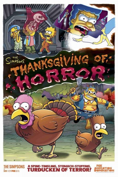 Cubierta de Los Simpson: Terror en Acción de Gracias