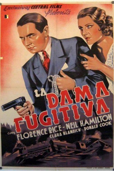 Caratula, cartel, poster o portada de La dama fugitiva