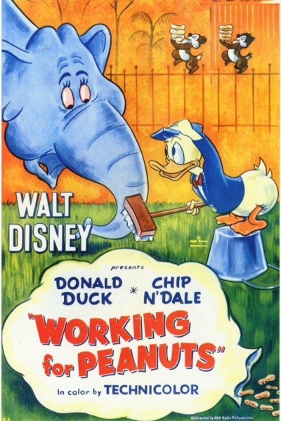 Caratula, cartel, poster o portada de Pato Donald: Trabajar por cacahuetes